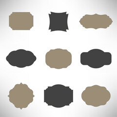 Blank frame and label collection