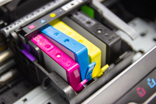 An ink cartridge or inkjet cartridge is a component of an inkjet printer that contains the ink four color