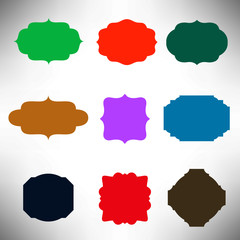 Blank frame and label collection