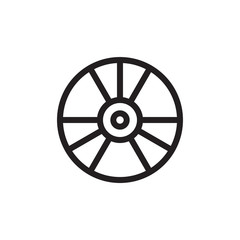 Fototapeta premium flat line cd disk icon. Logo element illustration. cd disk design. vector eps 10 .cd disk concept. Can be used in web and mobile .