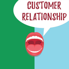 Conceptual hand writing showing Customer Relationship. Business photo text Deal and Interaction between Company and Consumers.