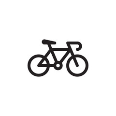 Fototapeta premium flat line bicycle icon. Logo element illustration. bicycle design. vector eps 10 . bicycle sport concept. Can be used in web and mobile