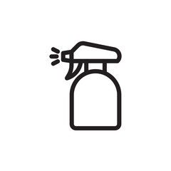 flat line water sprayer icon. Logo element illustration. water sprayer design. vector eps 10 . water sprayer concept. Can be used in web and mobile .