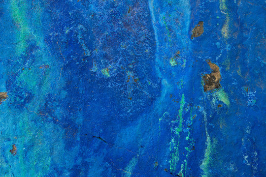 A mineral background image of nature blue azurite.