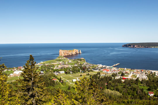 Nice Famous Rocher Perce rock in Gaspe
