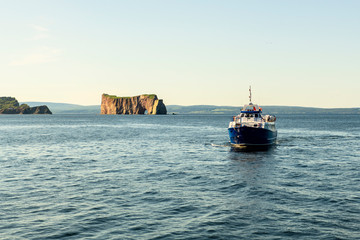 Nice Famous Rocher Perce rock in Gaspe