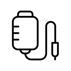 Blood Bag Vector Icon Design Template