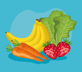 delicious fruits nutrition and healthy vegetables