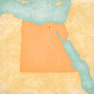 Map of Egypt - Monufia