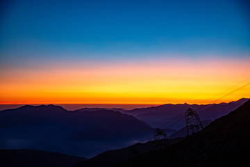 Lever sur le refuge du Maupas