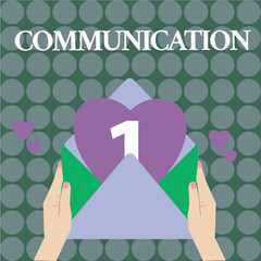 Word writing text Communication. Business concept for Imparting or exchanging of information by speaking writing.