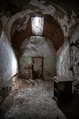 Prison cell in disrepair