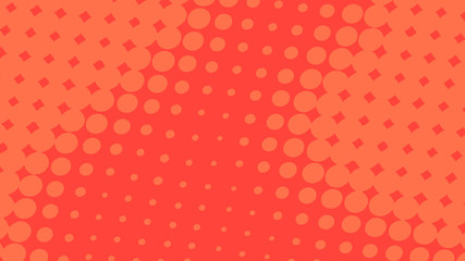 Red dotted background in pop art retro style, vector illustration