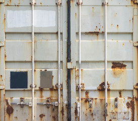 Shipping Container Texture Detail and closeup photo