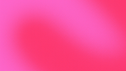 Pink and magenta retro comic pop art background with haftone dots design. Vector clear template for banner or comic book design, etc