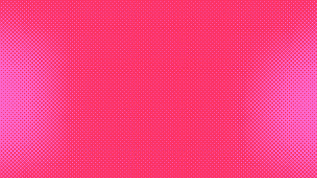 Pink and magenta retro comic pop art background with dots, cartoon halftone background vector illustration eps10
