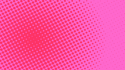 Magenta and pink dotted background in pop art retro style, vector illustration