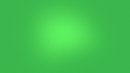 Green dotted background in retro pop art comic style, vector illustration