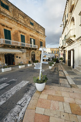 Wonderful architecture of the old town Ostuni, Bari, Italy.
