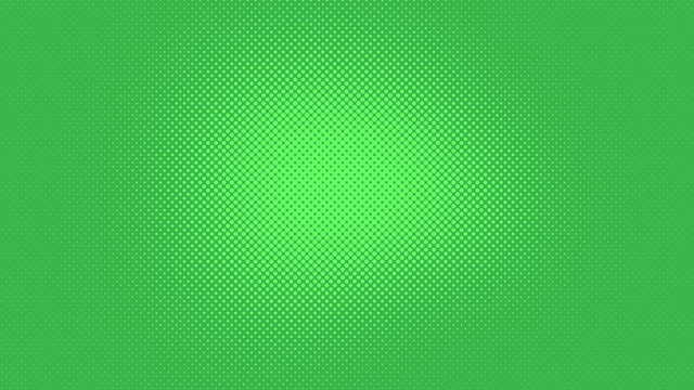 Green dotted background in retro pop art comic style, vector illustration