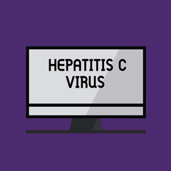 Writing note showing Hepatitis C Virus. Business photo showcasing Infective agent that causes viral hepatitis disease.