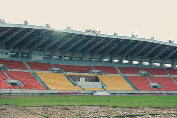 Obraz premium sport stadium arena & sunlight