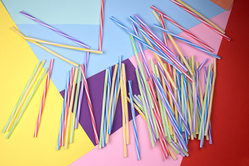 Obraz na płótnie Canvas Background of colorful tubules