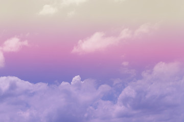 Soft cloud on sky subtle background colorful pastels tone. The light of the sun in the afternoon.