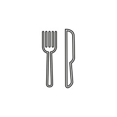 knife and fork vector icon