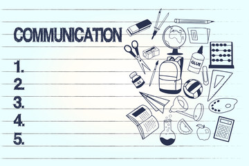 Conceptual hand writing showing Communication. Business photo text Imparting or exchanging of information by speaking writing.