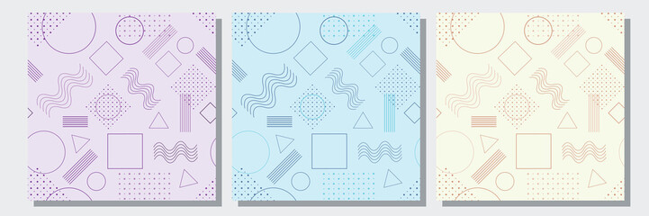 Line art ,Abstract ,Seamless pattern