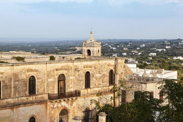 Wonderful architecture of the old town Ostuni, Bari, Italy.