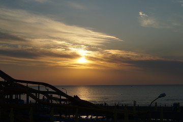 Obraz premium sunset at the sea