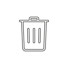 Trash vector icon