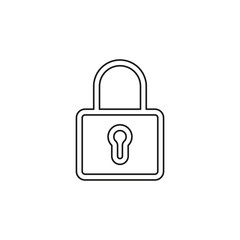 Lock vector icon