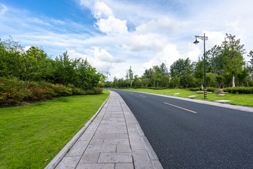 road in park