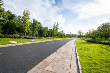 road in park