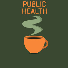 Word writing text Public Health. Business concept for Promoting healthy lifestyles to the community and its showing.