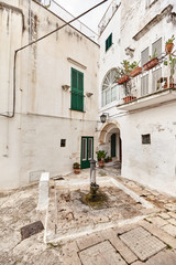 Fototapeta na wymiar Wonderful architecture of the old town Ostuni, Bari, Italy.