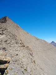 Nature, meadows and peaks that characterize the landscape of the Italian Alps in Val di Susa, near the village of 