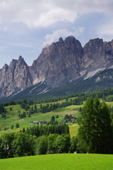 Fototapeta na wymiar Alpine landscape in the Dolomites, Italy