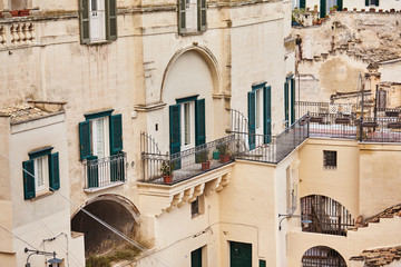 Breathtaking view of the ancient town of Matera, southern Italy.