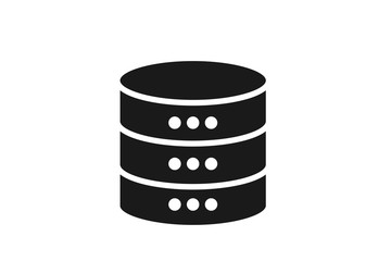 Cloud based database or server icon vector