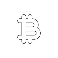 Bit coin icon, vector currency sign, bitcoin