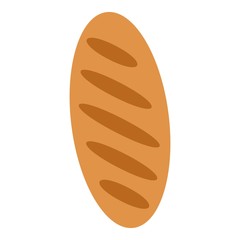 Bread icon. Flat illustration of bread vector icon for web design
