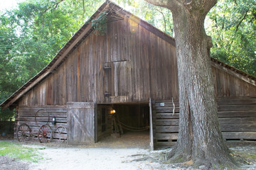 Wooden Barn in sunlight