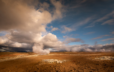 Hvevir geothermal area in Iceland