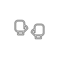 boxing gloves vector icon