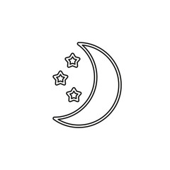 Moon star vector icon