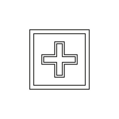 vector healthcare sign - health plus - help logo